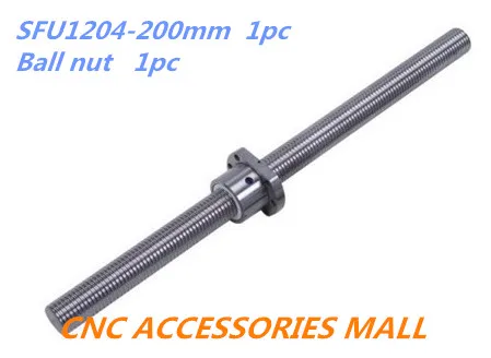 SFU1204 ballscrew set : 1 pc SFU1204 Ball Screw - L200mm + 1 pc 1204 Ball Screw Nut for cnc router
SFU1204 ballscrew set : 1 pc SFU1204 Ball Screw - L200mm + 1 pc 1204 Ball Screw Nut for cnc router