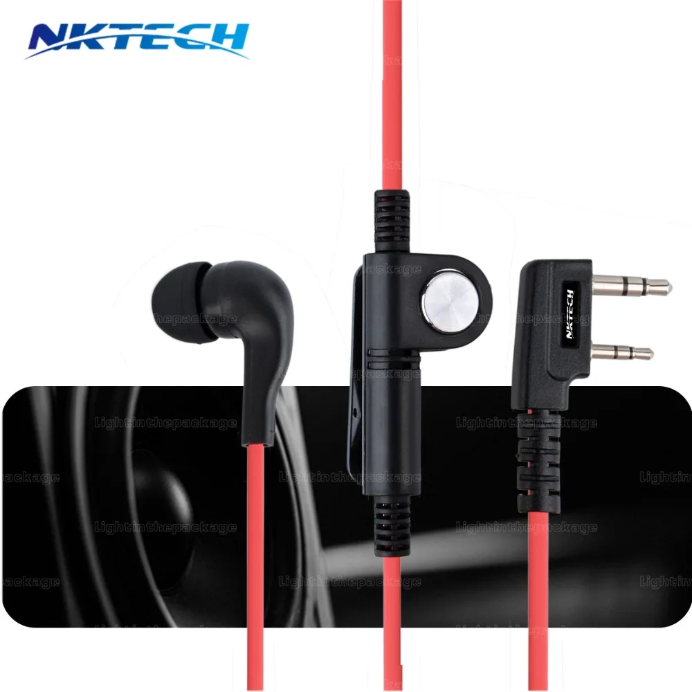 Наушники вкладыши NKTECH для PUXING 'd TYT Kenwood BaoFeng|earphone mic|earphone headsetmic earphone |