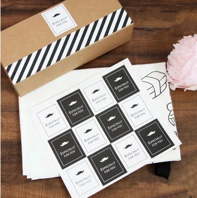 Free shipping classical black and white mustache sticker cookie candy box packing decoration sealing paster party gift stickers
Free shipping classical black and white mustache sticker cookie candy box packing decoration sealing paster party gift stickers