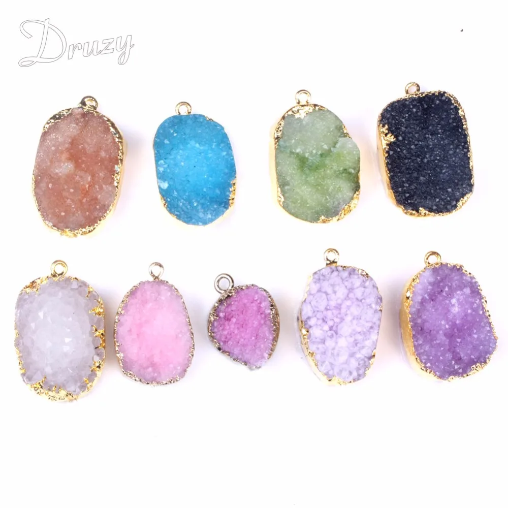 Ожерелье с подвеской Druzy, 5 шт., без натуральной свободной формы, золотого цвета
Ожерелье с подвеской Druzy, 5 шт., без натуральной свободной формы, золотого цвета