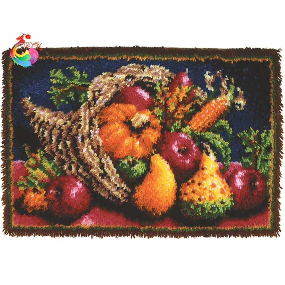 DIY Mat Kit Latch Hook Rug Kit Unfinished Crocheting Rug Yarn Cushion Embroidery Carpet fruitPicture Big size110x69cm
DIY Mat Kit Latch Hook Rug Kit Unfinished Crocheting Rug Yarn Cushion Embroidery Carpet fruitPicture Big size110x69cm