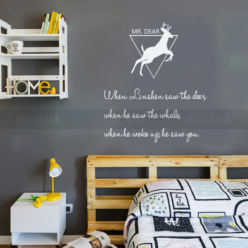 Nordic style Vinyl Fashion Deer Gold English alphabet Wall Decal Stickers Quote Home Decoration Art Murals JG4205
Nordic style Vinyl Fashion Deer Gold English alphabet Wall Decal Stickers Quote Home Decoration Art Murals JG4205