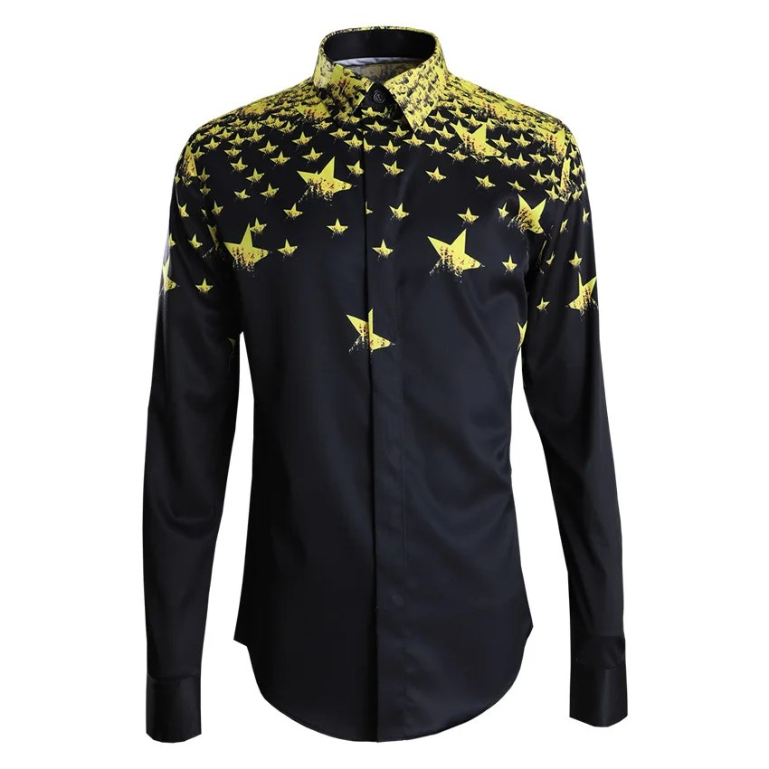 New Arrival Fashion High Quality Starlight Black Men Style Print Casual Shirts Single Breasted Long Sleeve Plus Size M LXL-4XL
New Arrival Fashion High Quality Starlight Black Men Style Print Casual Shirts Single Breasted Long Sleeve Plus Size M LXL-4XL