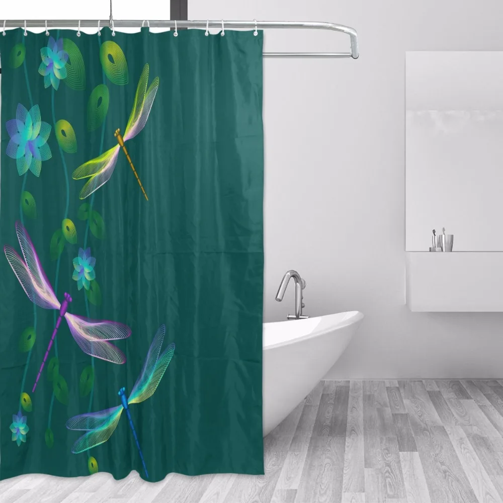 Decor Shower Curtain Dragonfly Flower Pattern Print 100% Polyester Fabric Bath Curtains for Home Bathroom Decorative Curtain
Decor Shower Curtain Dragonfly Flower Pattern Print 100% Polyester Fabric Bath Curtains for Home Bathroom Decorative Curtain