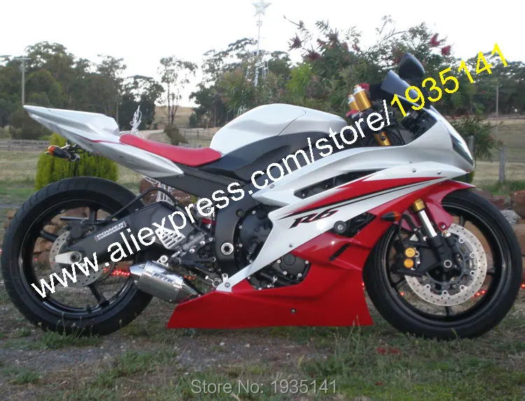 For Yamaha YZF 600 R6 06 07 YZFR6 YZF-R6 2006 2007 Red White Aftermarket Motorcycle Fairing Kit (Injection molding)
For Yamaha YZF 600 R6 06 07 YZFR6 YZF-R6 2006 2007 Red White Aftermarket Motorcycle Fairing Kit (Injection molding)