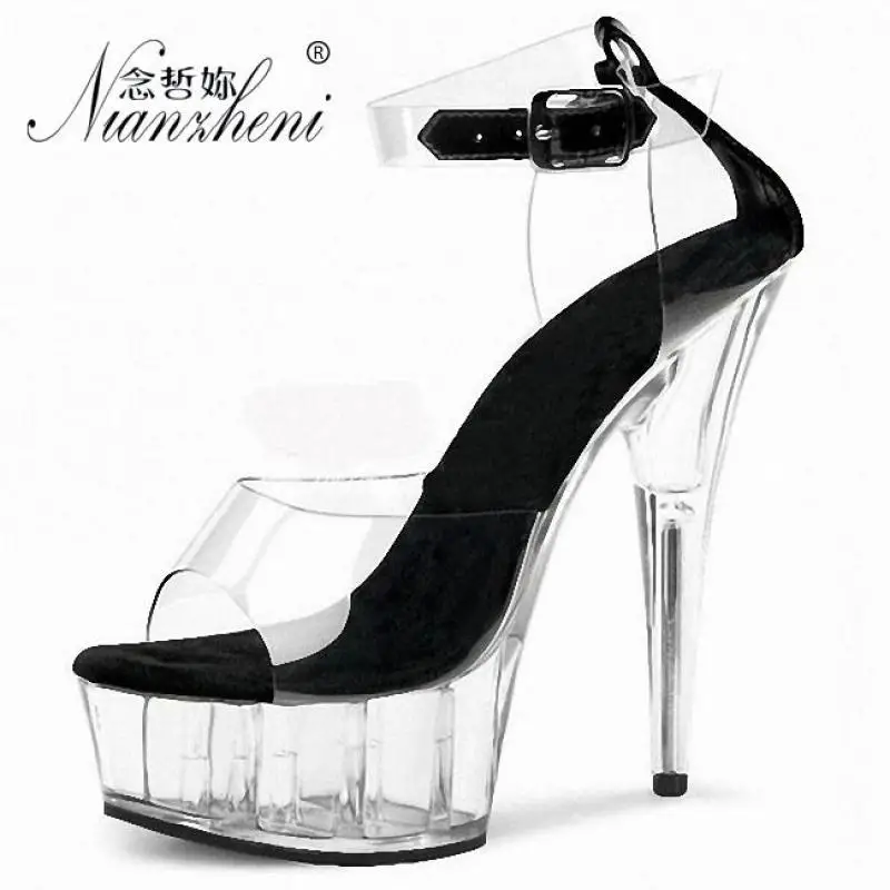 High-heeled women's thin heel 15cm princess crystal shoes sexy platform sandals nightclub Transparent shoes wedding sandals
High-heeled women's thin heel 15cm princess crystal shoes sexy platform sandals nightclub Transparent shoes wedding sandals