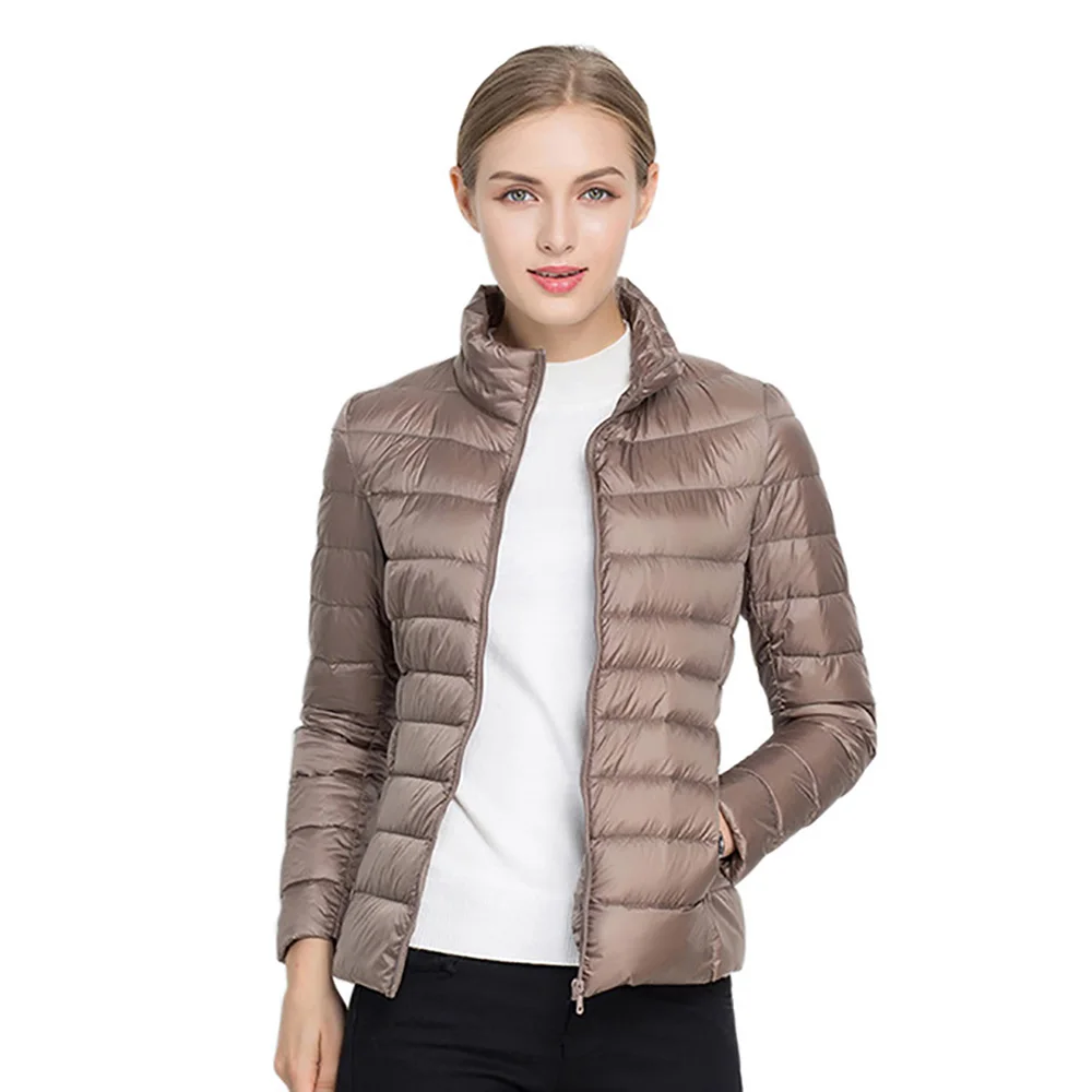 2020 Winter Coat Women Ultra Light White Duck Down Jacket Slim Autumn Jacket Portable Thin Long sleeve Coat Short Parka 3XL
2020 Winter Coat Women Ultra Light White Duck Down Jacket Slim Autumn Jacket Portable Thin Long sleeve Coat Short Parka 3XL