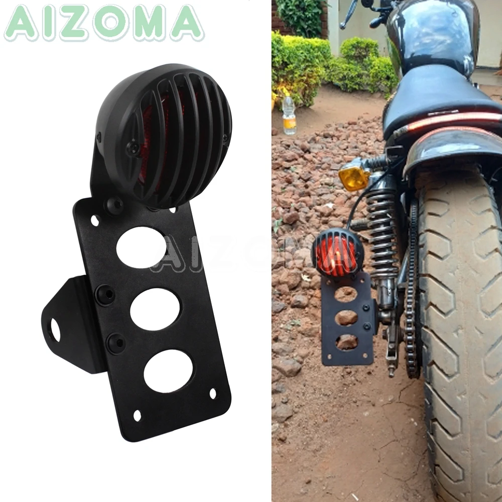 12v Rear Brake Tail Lights Motorcycle Side Mount Taillight w/ License Plate Bracket for Chopper Cafe Racer Bobber Stop Tail Lamp
12v Rear Brake Tail Lights Motorcycle Side Mount Taillight w/ License Plate Bracket for Chopper Cafe Racer Bobber Stop Tail Lamp