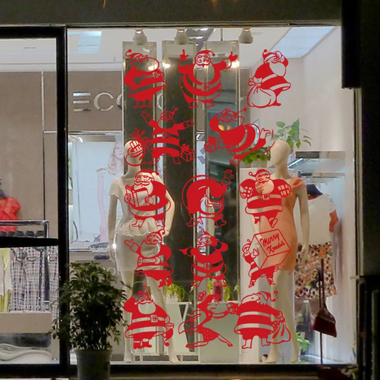 Mushroom Santa Claus shop windows family decoration wall stickers pvc removable new hot
Mushroom Santa Claus shop windows family decoration wall stickers pvc removable new hot