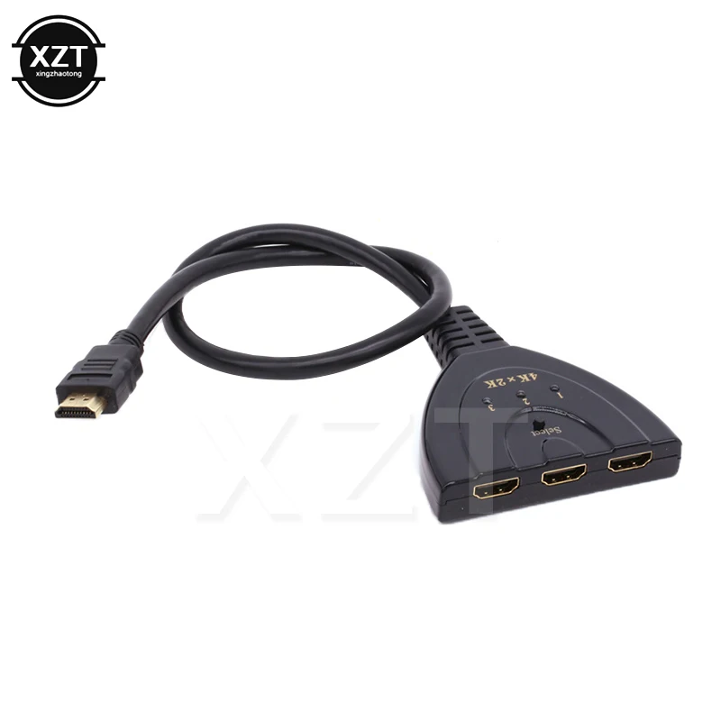 3 в 1 HDMI переключатель разветвитель Кабель концентратор 4K * 2K 1080p 1.4b мини порта