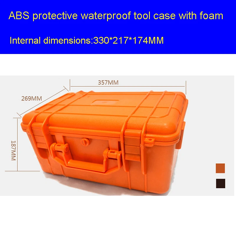 Tool case toolbox Impact resistant sealed waterproof safe empty case 357*269*187MM security equipment encosure box tool case
Tool case toolbox Impact resistant sealed waterproof safe empty case 357*269*187MM security equipment encosure box tool case