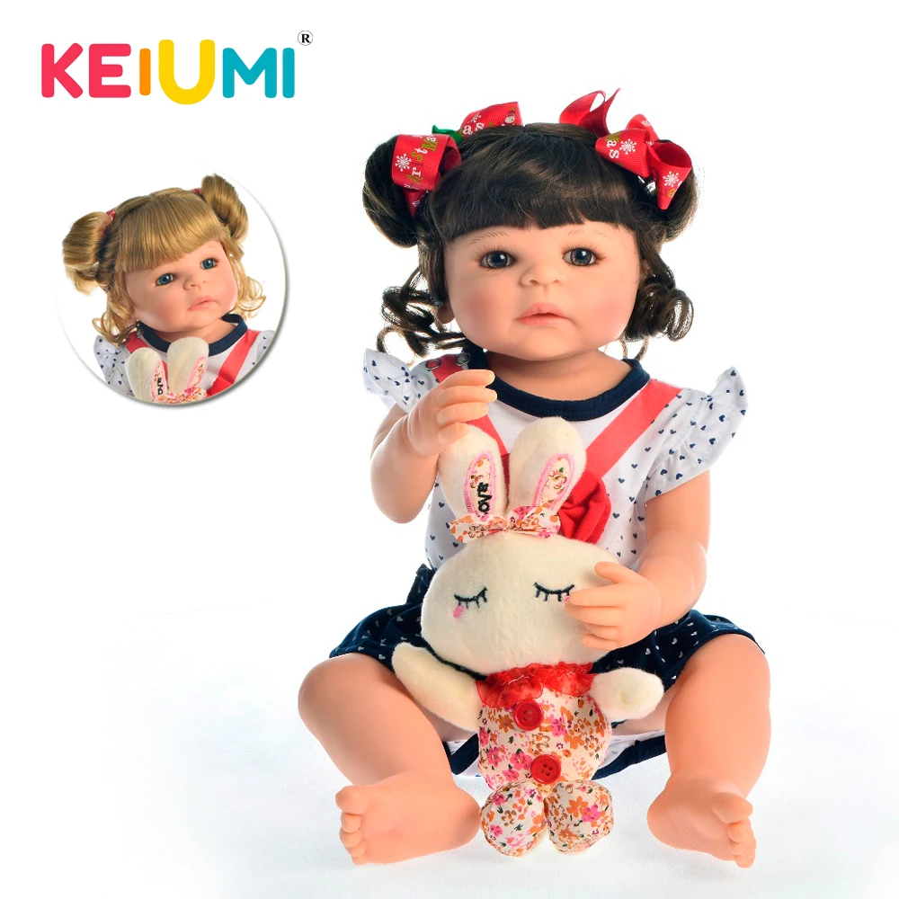 Lifelike Full Silicone Reborn Baby Dolls 55 cm Girl Handmade 22 Inch Princess Baby Doll For kids Playmate KEIUMI Boneca Reborn
Lifelike Full Silicone Reborn Baby Dolls 55 cm Girl Handmade 22 Inch Princess Baby Doll For kids Playmate KEIUMI Boneca Reborn