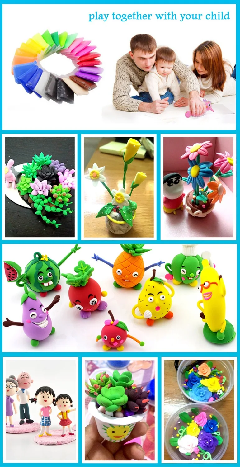 36 colors/Set Fluffy Light Clay Toys Polymer Clay Putty Soft Clay Antistress Light Plasticine Supplies Sand Fidget Gum for kids
36 colors/Set Fluffy Light Clay Toys Polymer Clay Putty Soft Clay Antistress Light Plasticine Supplies Sand Fidget Gum for kids