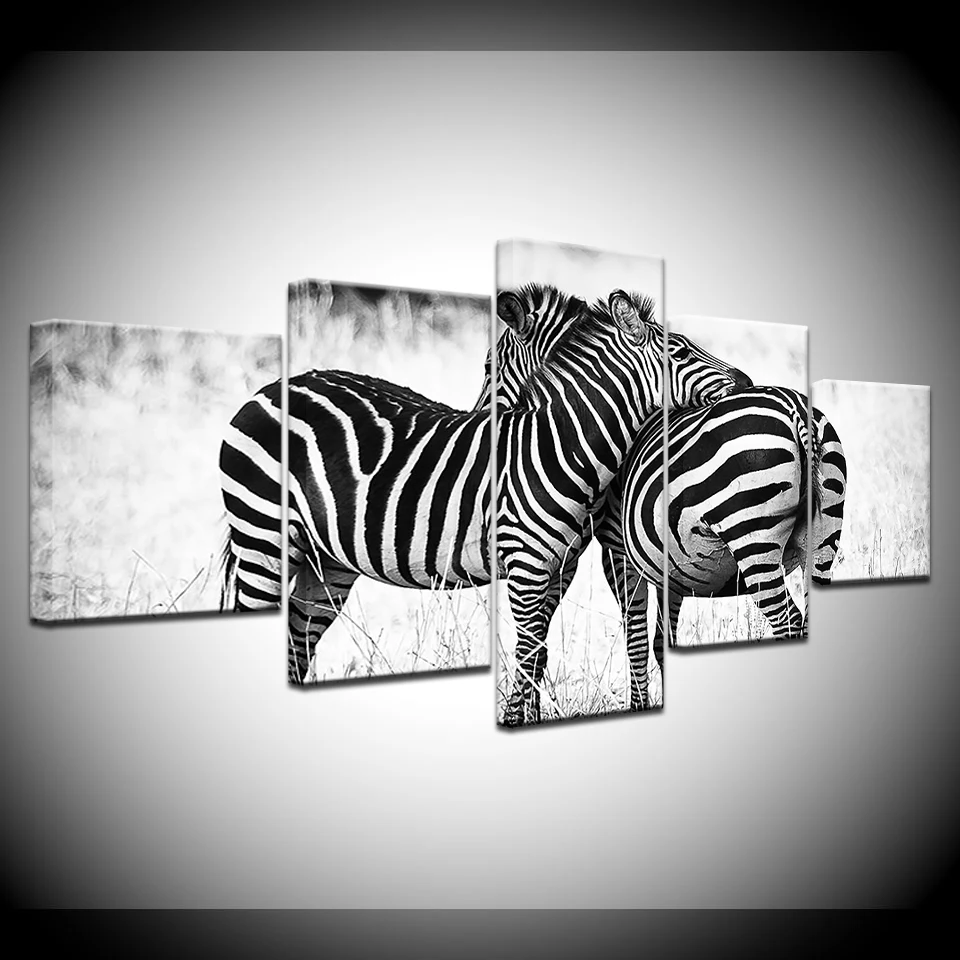Canvas HD Prints Paintings 5 Pieces Zebras Animal Posters Wall Art Black White Pictures Modular Living Room Framework Home Decor
Canvas HD Prints Paintings 5 Pieces Zebras Animal Posters Wall Art Black White Pictures Modular Living Room Framework Home Decor