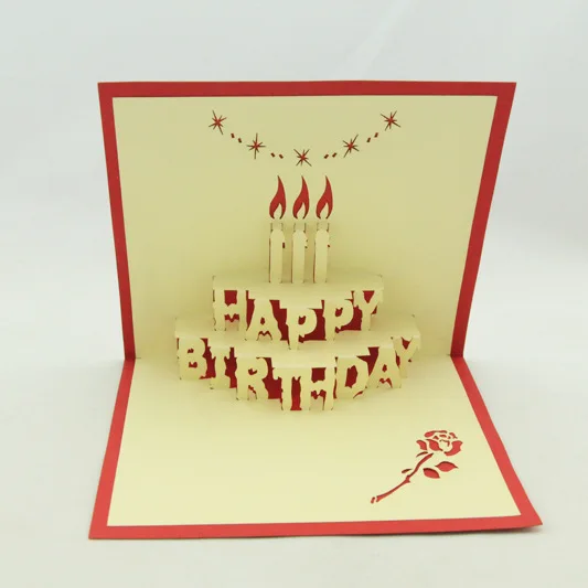 Qubiclife employee birthday cake supplies three-dimensional paper-cut 3D creative custom card paper cards
Qubiclife employee birthday cake supplies three-dimensional paper-cut 3D creative custom card paper cards