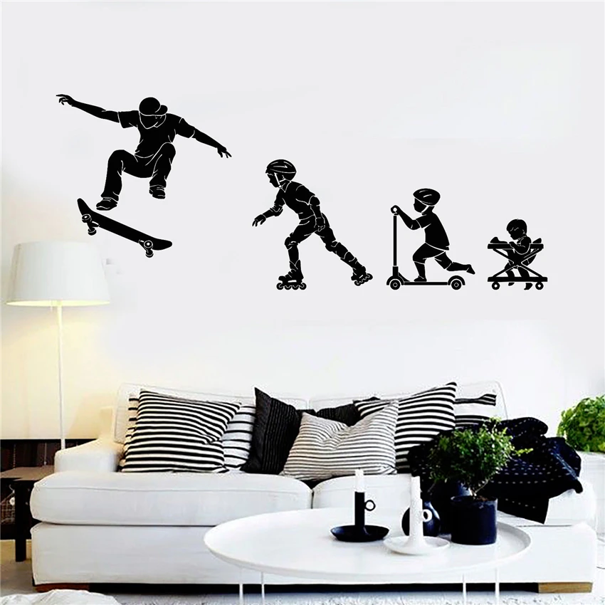 Vinyl Wall Decal Evolution Boy Teen Room Skateboards Skates Sports Home Decor Wall Decals Modern Design living Wall Sticker D424
Vinyl Wall Decal Evolution Boy Teen Room Skateboards Skates Sports Home Decor Wall Decals Modern Design living Wall Sticker D424