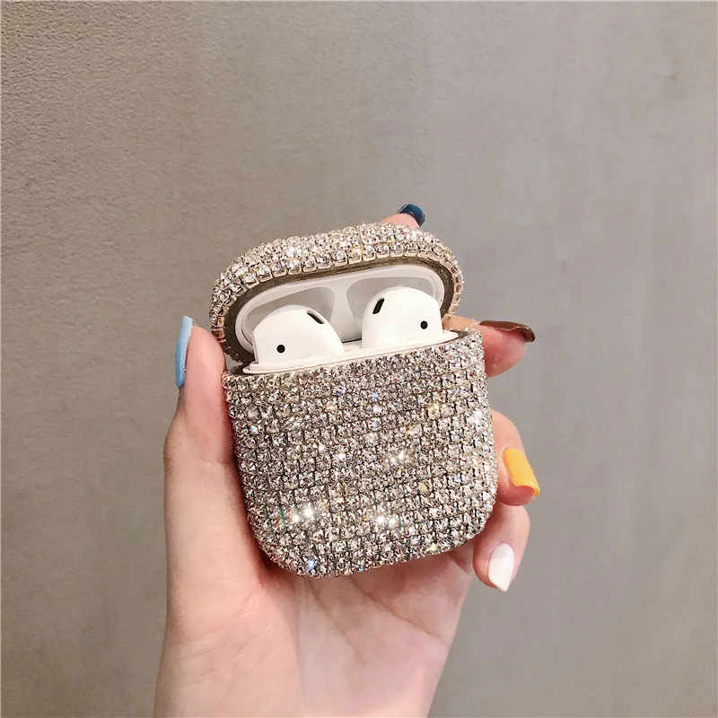Bling diamonds hard Shell for Apple Airpods case protective cover Wireless Bluetooth Earphone Case Charging box bags
Bling diamonds hard Shell for Apple Airpods case protective cover Wireless Bluetooth Earphone Case Charging box bags