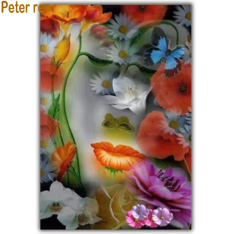 Peter ren Diamond painting cross stitch diamond embroidery portrait Square/Round diamond Mosaic Rhinestone beauty Flower surface
Peter ren Diamond painting cross stitch diamond embroidery portrait Square/Round diamond Mosaic Rhinestone beauty Flower surface