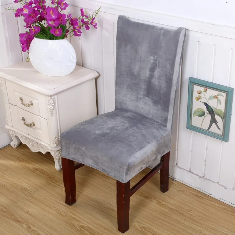 Spandex Velvet Dining Chair Cover 100% Polyester Solid Anti-Dirty Chair cover Decoration Home Hotel Part Case
Spandex Velvet Dining Chair Cover 100% Polyester Solid Anti-Dirty Chair cover Decoration Home Hotel Part Case