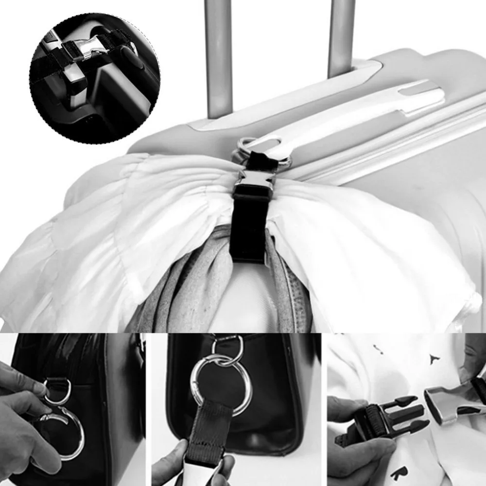 Metal Luggage Strap Third Hand For Travel Accessories Carry On Gear Hands Free Jacket Gripper Attach Bags To Other Suitcases
Metal Luggage Strap Third Hand For Travel Accessories Carry On Gear Hands Free Jacket Gripper Attach Bags To Other Suitcases