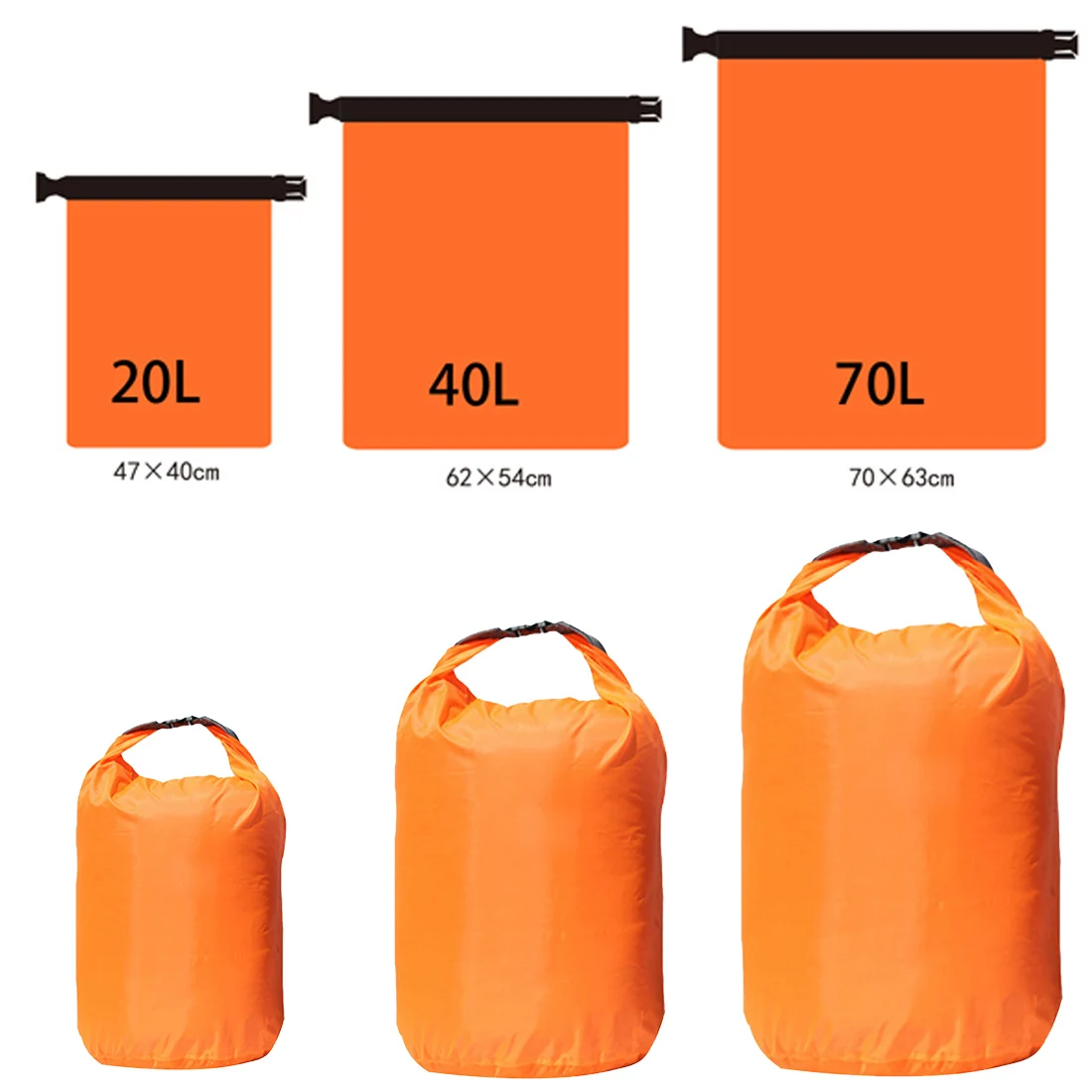 20L 40L 70L Outdoor Waterproof Dry Bag Pack Sack For Swimming Rafting Kayaking River Trekking Floating Sailing Canoeing Boating
20L 40L 70L Outdoor Waterproof Dry Bag Pack Sack For Swimming Rafting Kayaking River Trekking Floating Sailing Canoeing Boating