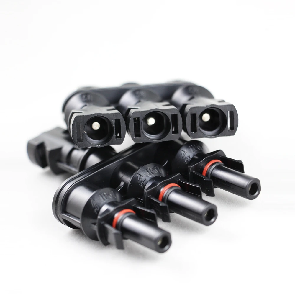 1/5 Pairs Solar Panel Connectors 3 to 1 T Branch One Female to Three Male Panel Cable Connectors MCT-A2
1/5 Pairs Solar Panel Connectors 3 to 1 T Branch One Female to Three Male Panel Cable Connectors MCT-A2