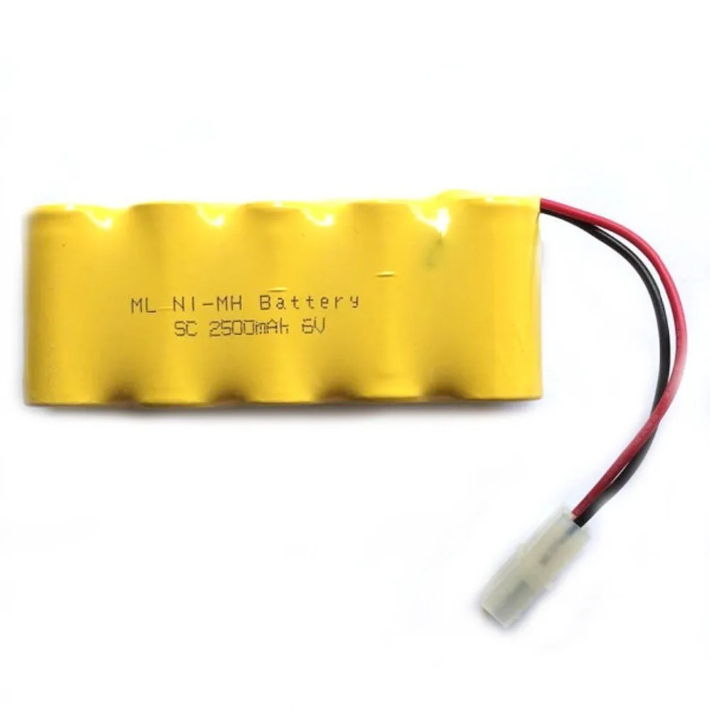 High Power 6V 2500mAh SC Rechargeable Ni-MH Battery Pack with Tamiya Connector Plug for RC Cars RC Boat Remote Toys
High Power 6V 2500mAh SC Rechargeable Ni-MH Battery Pack with Tamiya Connector Plug for RC Cars RC Boat Remote Toys