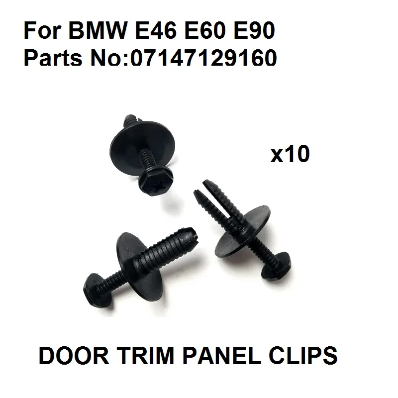 x10 Door Trim Panel Clips For BMW E46 E60 E90 etc Hex Head Metal Screw Set - 07147129160
x10 Door Trim Panel Clips For BMW E46 E60 E90 etc Hex Head Metal Screw Set - 07147129160