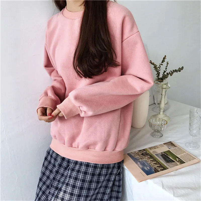 Sudaderas Mujer Solid Sweatshirt Women Long Sleeve Hoodie Loose Women Hoodies Sweatshirts Casual Tracksuit
Sudaderas Mujer Solid Sweatshirt Women Long Sleeve Hoodie Loose Women Hoodies Sweatshirts Casual Tracksuit