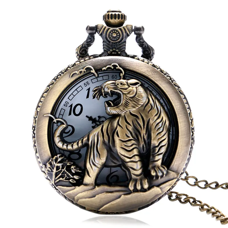 2017 New Arrival Watches Retro Bronze Chinese Zodiac Tiger Case Quartz Fob Pocket Watch with Necklace Chain Gift To Women Men
2017 New Arrival Watches Retro Bronze Chinese Zodiac Tiger Case Quartz Fob Pocket Watch with Necklace Chain Gift To Women Men