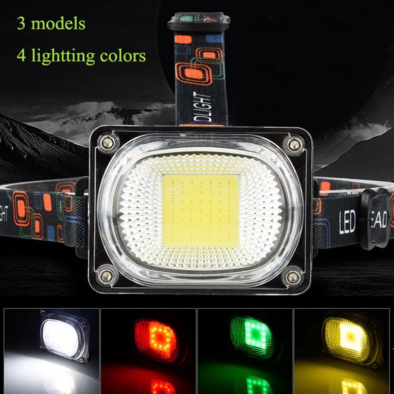 New Powerful COB LED Headlight DC Rechargeable Headlamp 3 Modes Waterproof Head Torch with 18650 Battery for Hunting Fishing
New Powerful COB LED Headlight DC Rechargeable Headlamp 3 Modes Waterproof Head Torch with 18650 Battery for Hunting Fishing
