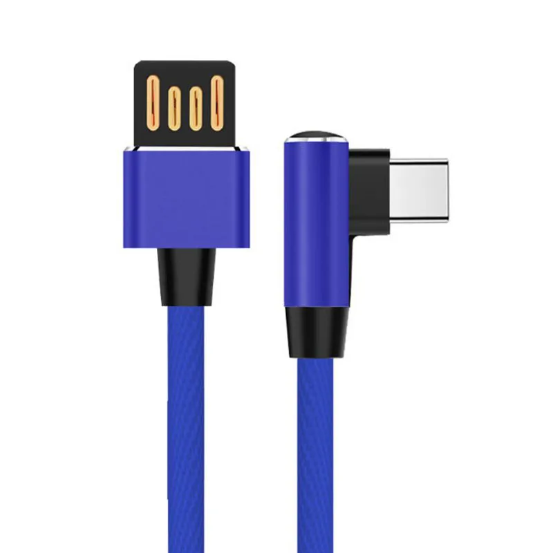 Кабель Usb Type C для быстрой зарядки и передачи данных 2 4 А 90 градусов|Кабели