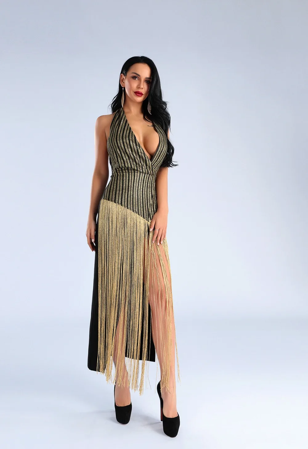 2019 New Rose brown vestido Bandage Dress Women tassel v neck sleeveless Bodycon Celebrity evening Party Dresses wholesale
2019 New Rose brown vestido Bandage Dress Women tassel v neck sleeveless Bodycon Celebrity evening Party Dresses wholesale