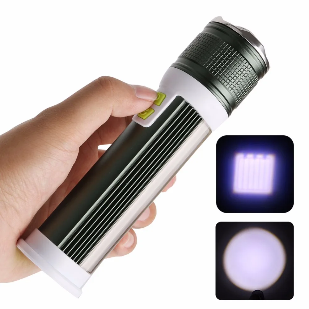 2-in-1 LED COB T6 Flashlight USB Rechargeable Power Bank Torch Floodlight Spotlight Fishing Camping Torch Floodlight Spotlight
2-in-1 LED COB T6 Flashlight USB Rechargeable Power Bank Torch Floodlight Spotlight Fishing Camping Torch Floodlight Spotlight