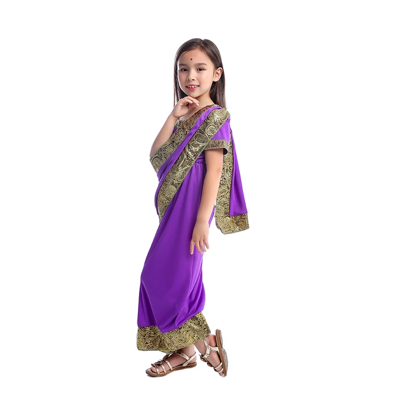Платье для девочек в индийском стиле нарядное платье принцессы Рождества