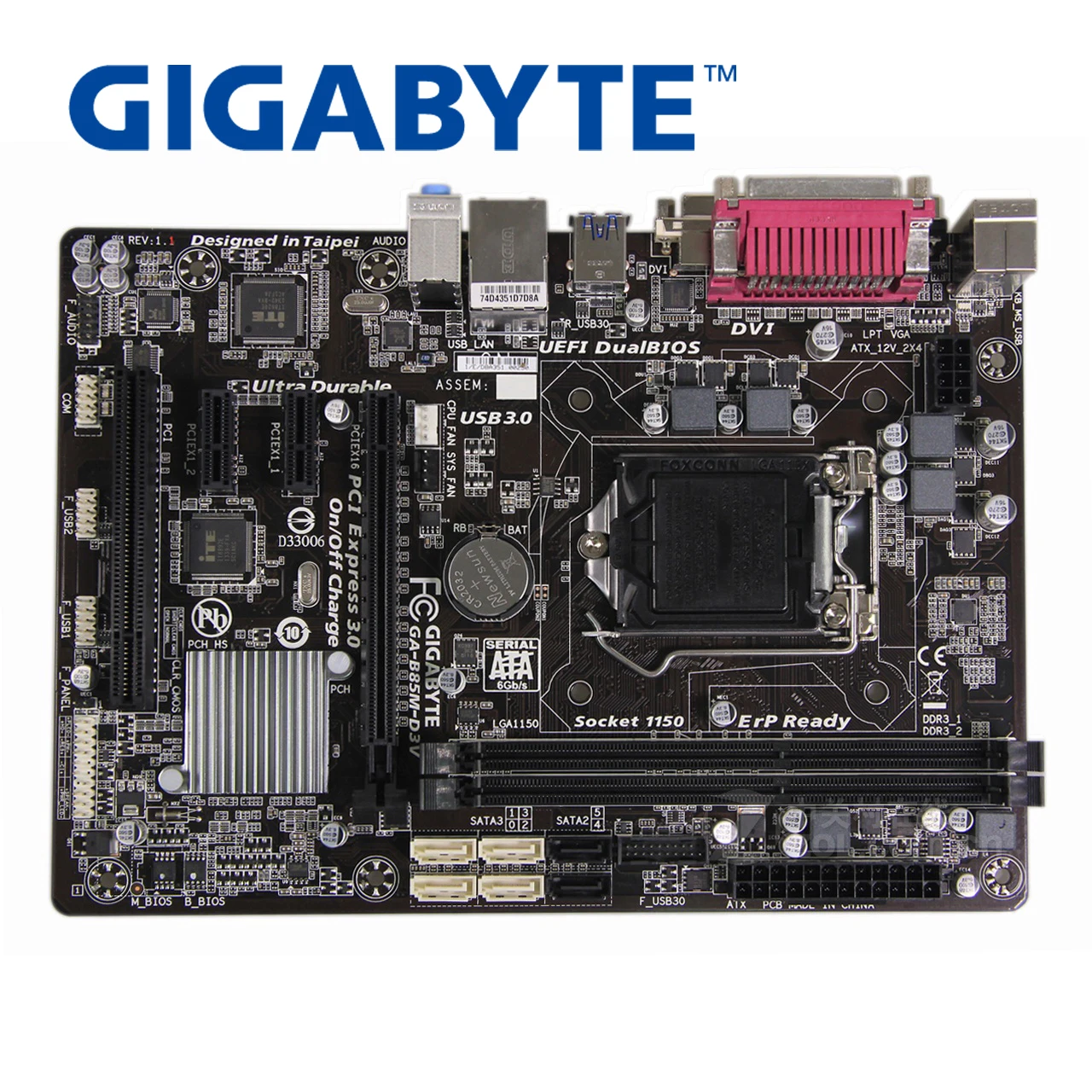 Оригинальная материнская плата LGA1150 DDR3 Gigabyte GA-B85M-D3V 100% USB3.0 16G B85 B85M-D3V, б/у системная плата для настольного ПК SATA III
Оригинальная материнская плата LGA1150 DDR3 Gigabyte GA-B85M-D3V 100% USB3.0 16G B85 B85M-D3V, б/у системная плата для настольного ПК SATA III