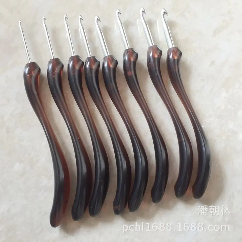 8pcs/set high-grade knitting needle crochet hook sweater large brown ABS handle PVC box packaging weaving tools DIY tools
8pcs/set high-grade knitting needle crochet hook sweater large brown ABS handle PVC box packaging weaving tools DIY tools