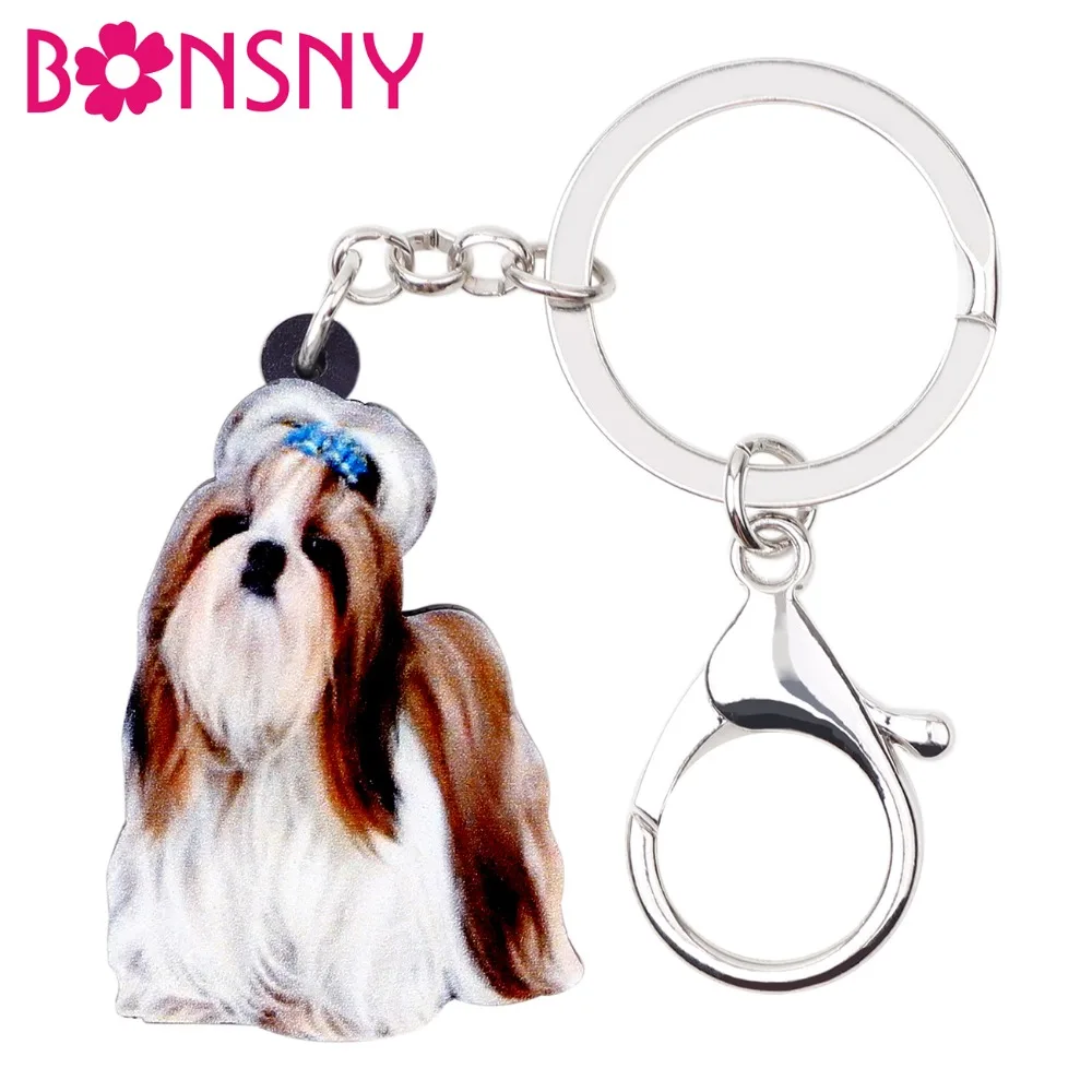 Bonsny Acrylic Cute Chinese Shih Tzu Dog Key Chains Keychain Women Girl Ladies Handbag Car Charms Animal Jewelry Teens Gift Bulk
Bonsny Acrylic Cute Chinese Shih Tzu Dog Key Chains Keychain Women Girl Ladies Handbag Car Charms Animal Jewelry Teens Gift Bulk