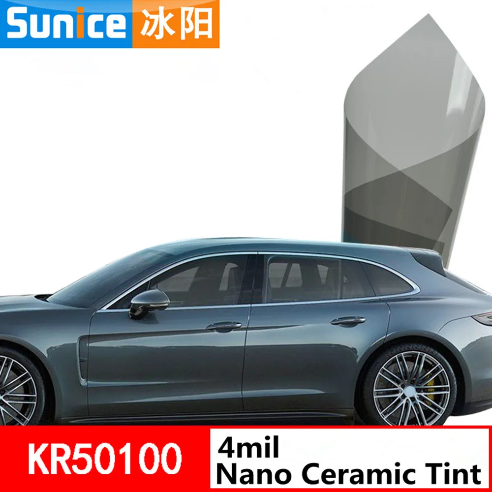 4mil Nano Ceramic Solar Tint Heat Insulation Car Window Film VLT 50% 2 ply Solar Protection Film Light grey 1.52*60m Anti-UV
4mil Nano Ceramic Solar Tint Heat Insulation Car Window Film VLT 50% 2 ply Solar Protection Film Light grey 1.52*60m Anti-UV
