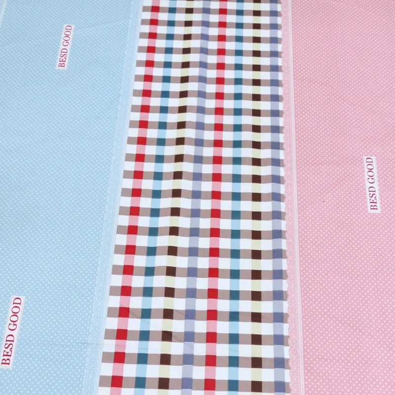 Free ship 100% cotton Check and dot patchwork print fabric for dress price for 1/2 yard
Free ship 100% cotton Check and dot patchwork print fabric for dress price for 1/2 yard