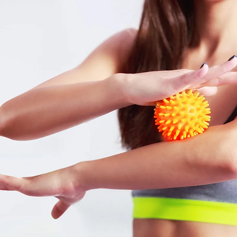 Прочные ПВХ шипованные шарики для массажа рук триггер точка Спорт Фитнес рука