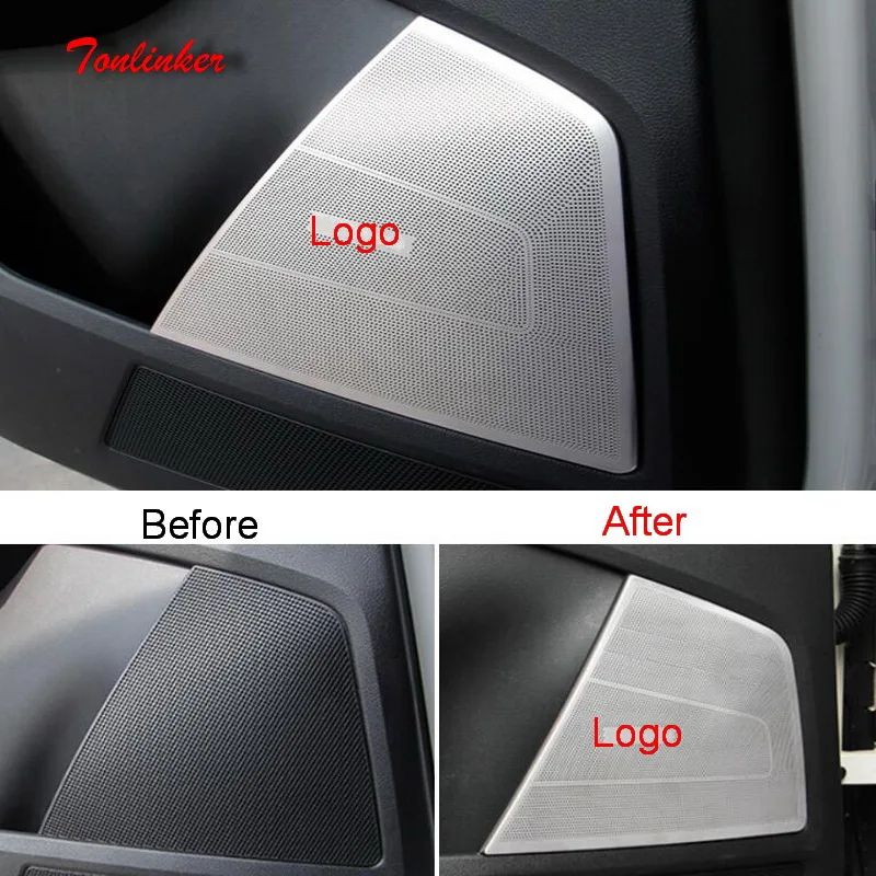 Tonlinker Cover Sticker For SKODA KODIAQ 2017-18 Car Styling 4 Pcs Stainless steel Interior Door Speaker position Cover stickers
Tonlinker Cover Sticker For SKODA KODIAQ 2017-18 Car Styling 4 Pcs Stainless steel Interior Door Speaker position Cover stickers