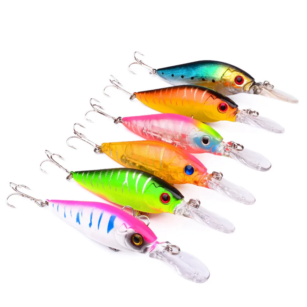 6 шт. Морской рыболовный воблер, рукоятка Minnow Frashwater Fish Bass lure hook baits 11 см/11,7 г
6 шт. Морской рыболовный воблер, рукоятка Minnow Frashwater Fish Bass lure hook baits 11 см/11,7 г