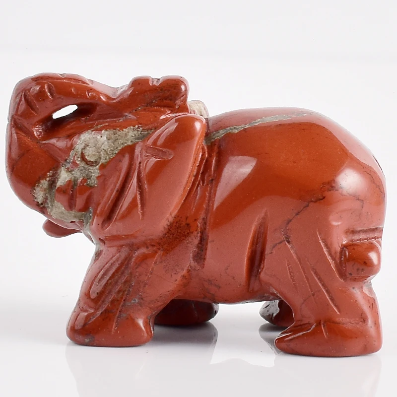 2 Inch Elephant Figurines Craft Carved Natural Stone Red Jasper Elephant Mini Animals Statue for Home Decor Chakra Healing
2 Inch Elephant Figurines Craft Carved Natural Stone Red Jasper Elephant Mini Animals Statue for Home Decor Chakra Healing