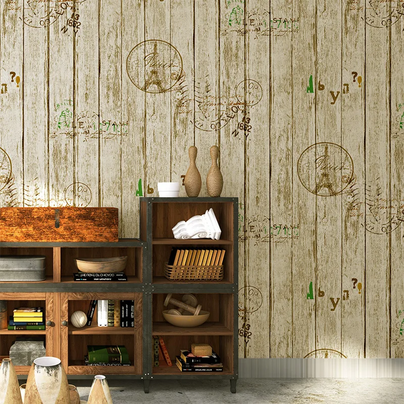beibehang American retro village old personality wood wallpaper bar restaurant clothing store striped PVC wallpaper papel de par
beibehang American retro village old personality wood wallpaper bar restaurant clothing store striped PVC wallpaper papel de par