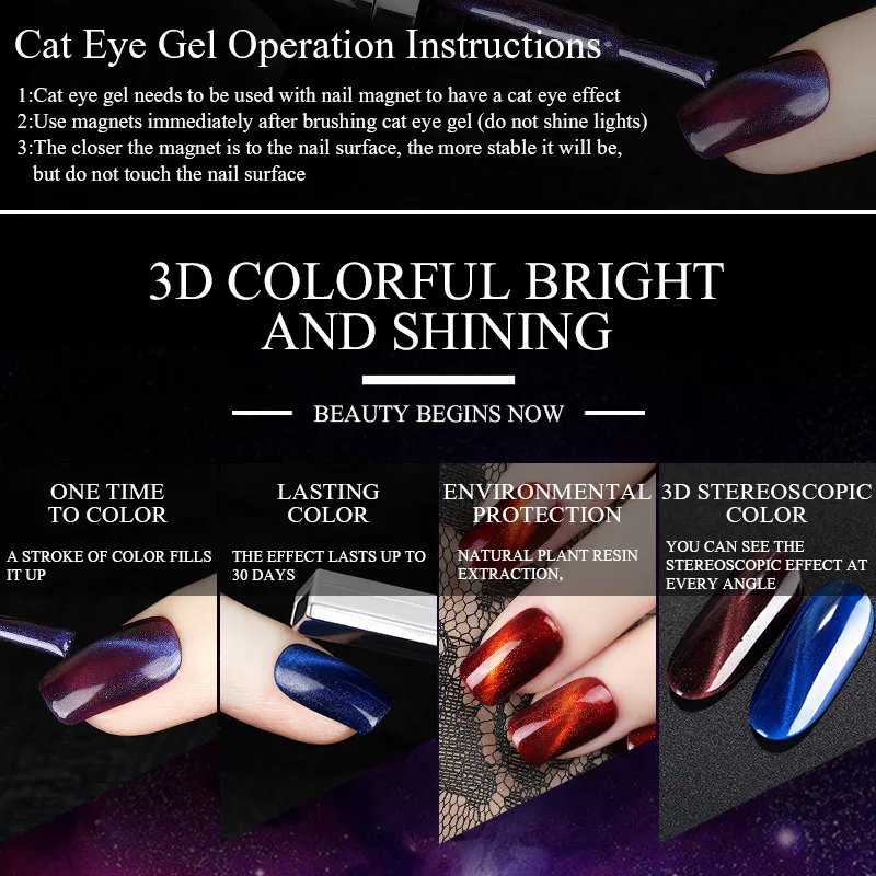 Mtssii Charming Glass Cat Eye Nail Gel Polish 15ml Colorful Manicure Cat Eye Nail Polish Lasting Gel for Nail UV Gel Polish 1 PC
Mtssii Charming Glass Cat Eye Nail Gel Polish 15ml Colorful Manicure Cat Eye Nail Polish Lasting Gel for Nail UV Gel Polish 1 PC