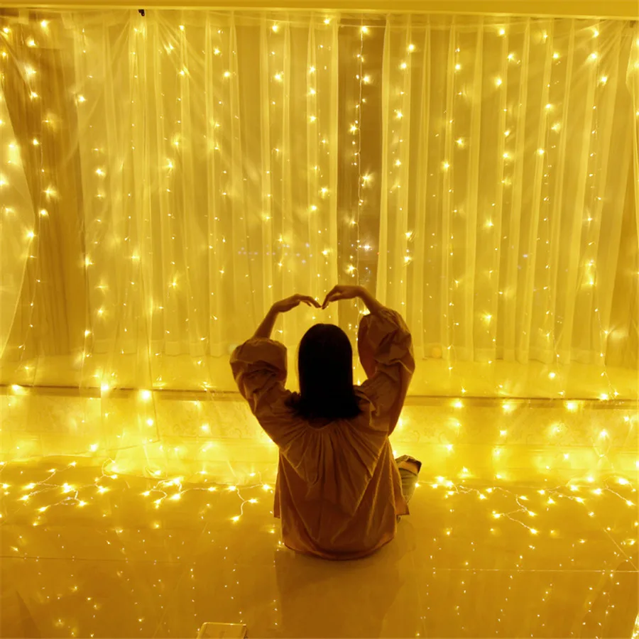 BEIAIDI 3x3M 6x3M Outdoor LED Curtain Icicle LED String Light Garland 8 Mode Christmas Wedding Holiday Window Icicle Fairy Light
BEIAIDI 3x3M 6x3M Outdoor LED Curtain Icicle LED String Light Garland 8 Mode Christmas Wedding Holiday Window Icicle Fairy Light