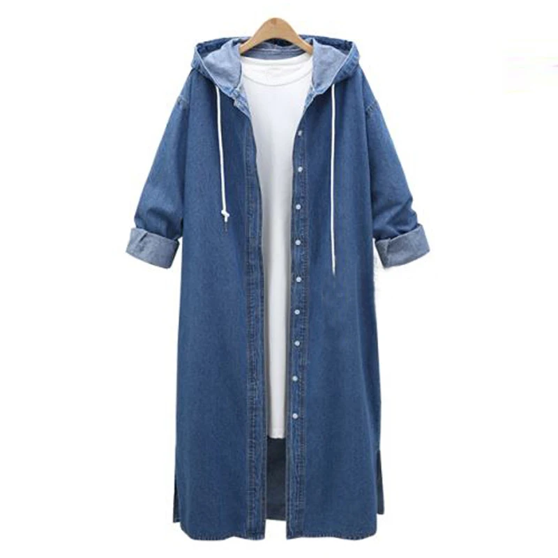 Женский кардиган с капюшоном размера плюс 4XL, джинсовая куртка, пальто на весну и осень, Женские повседневные свободные топы с длинным рукав...
Женский кардиган с капюшоном размера плюс 4XL, джинсовая куртка, пальто на весну и осень, Женские повседневные свободные топы с длинным рукав...