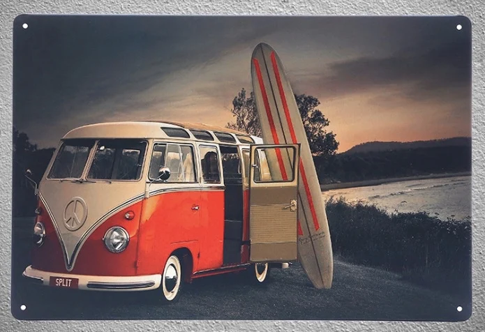 1 pc Van Surfing VWT Beach sea Tin Plate Sign plate wall plaques man cave Decoration Art Dropshipping Poster metal
1 pc Van Surfing VWT Beach sea Tin Plate Sign plate wall plaques man cave Decoration Art Dropshipping Poster metal