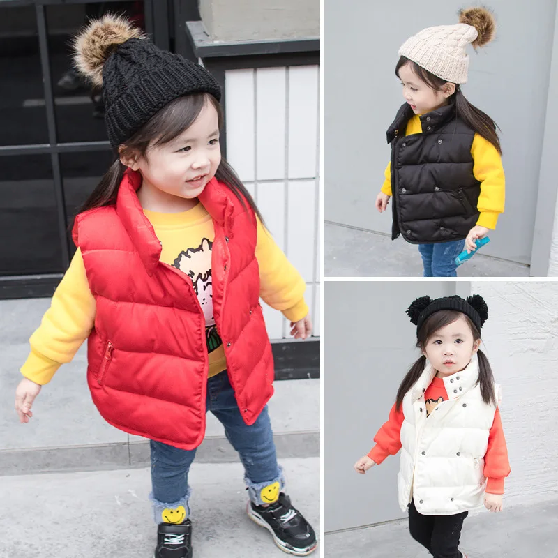 Girls 2-6 Years Sleeveless Hoodless Casual Cardigan Vest Fashion Solid Color Single Breasted Warm Cottoned Winter Autumn Vests
Girls 2-6 Years Sleeveless Hoodless Casual Cardigan Vest Fashion Solid Color Single Breasted Warm Cottoned Winter Autumn Vests
